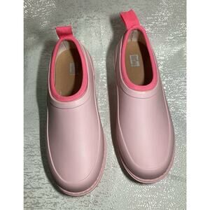 fitflop waterproof clogs womens neon pink size 6